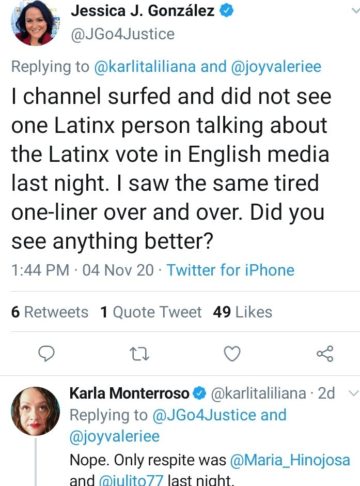 Screenshot No Latinos commentators 2