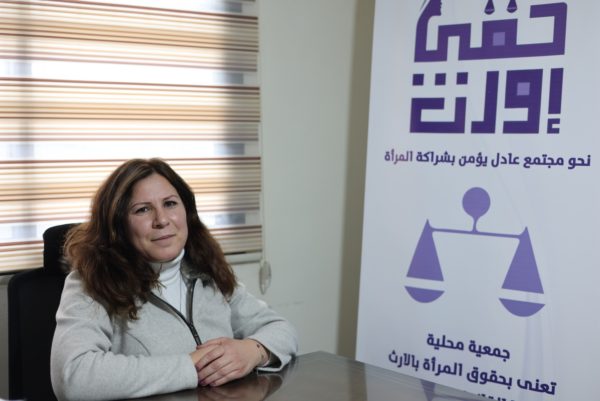 Ouloum Audi in her office in Lebanon's northern Bekaa Valley. (Kamar Ghossn)