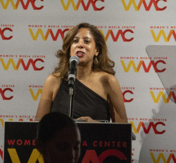 Erica González Martínez, Vice Chair of the Women's Media Center Board, at the Women's Media Awards. Photo: Bruce Katz