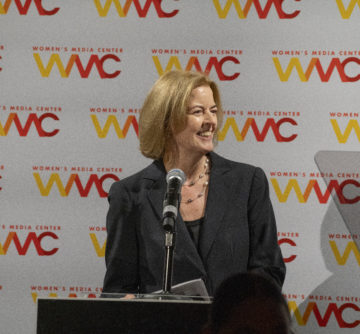 Julie Burton, President and CEO of the Women's Media Center, at the Women's Media Awards 2024 Photo: Bruce Katz