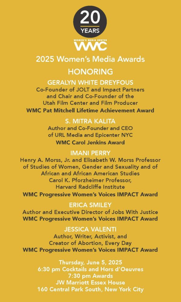 Women's Media Awards 2025 invite Page 3