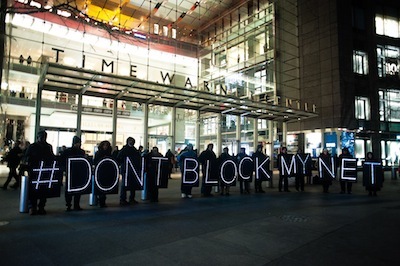 Center For Media Justice Dontblockmynet Action